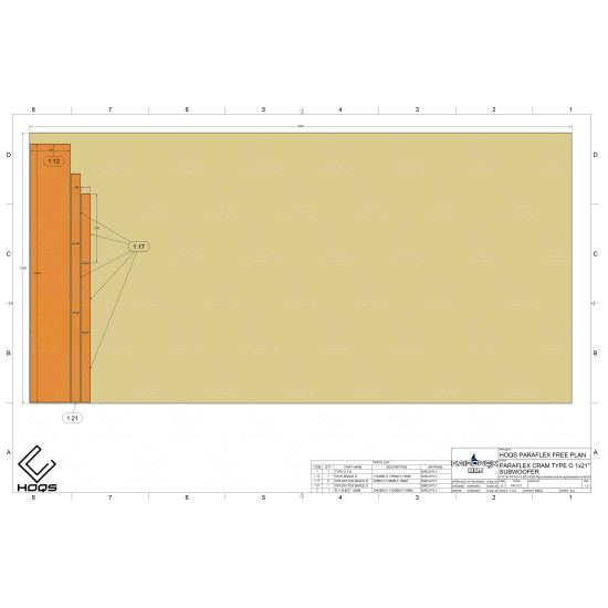 Official Paraflex Type O 1x21 Free plans